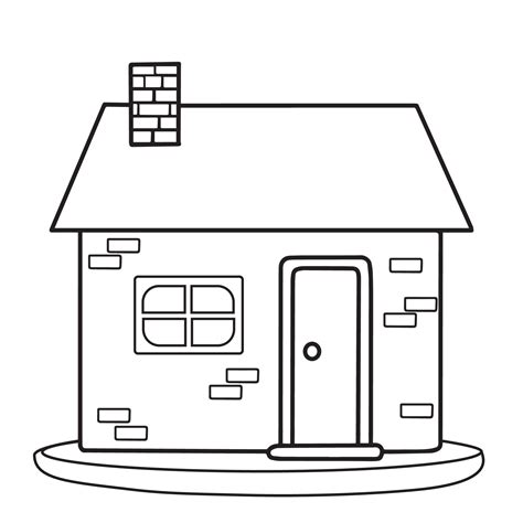 cartoon house black and white|Cartoon Of A House Black And White stock illustrations.